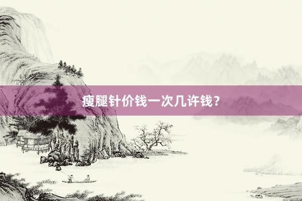 瘦腿针价钱一次几许钱？